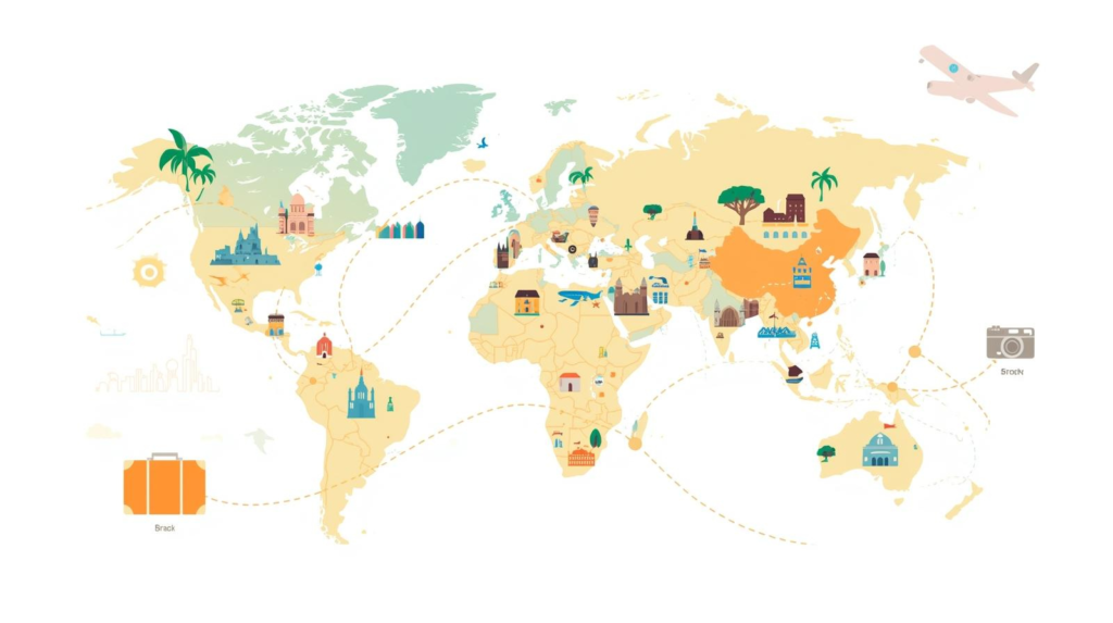 Top destinations 2025 à voyager dans le monde